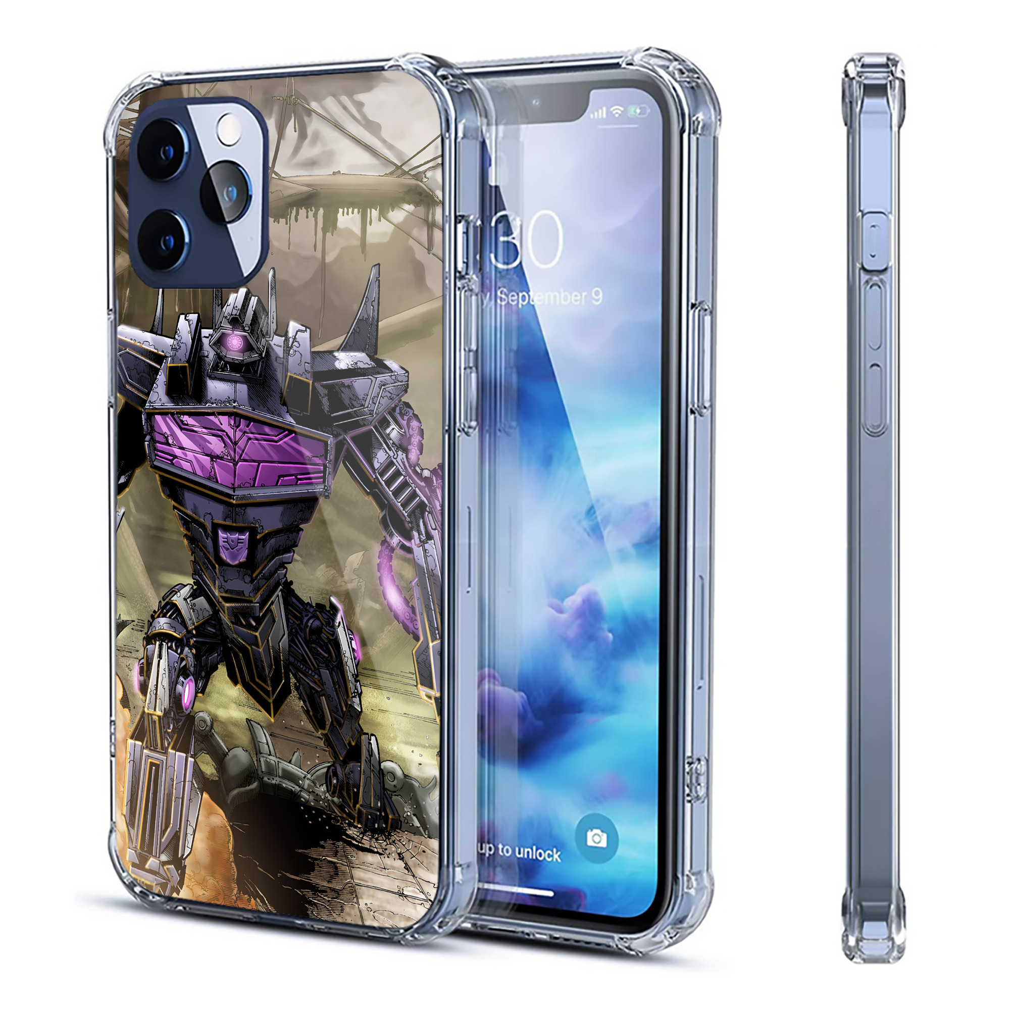 （画像用） Transformers トランスフォーマー 【iPhone 12シリーズ対応】透明スマホケース（クリアソフトケース）